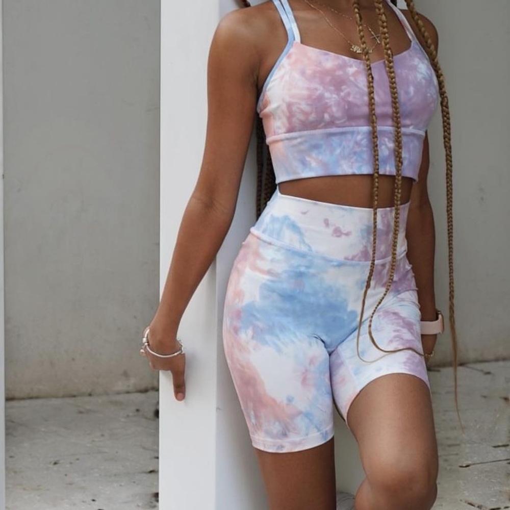 Tier Activewear Tye dye Shorts